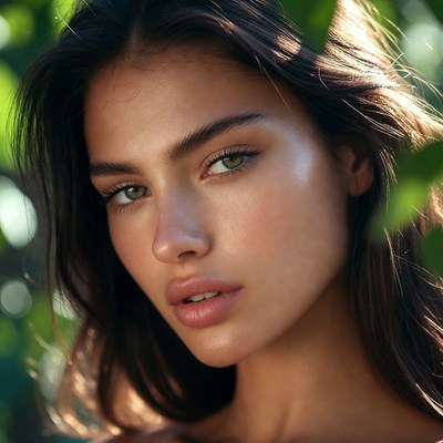 Young woman in natural light