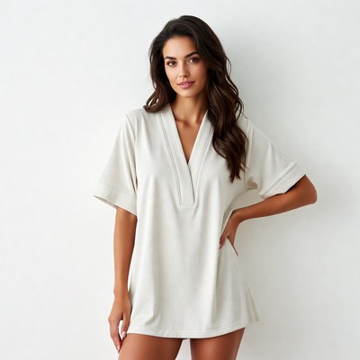 Casual clothing on model in studio