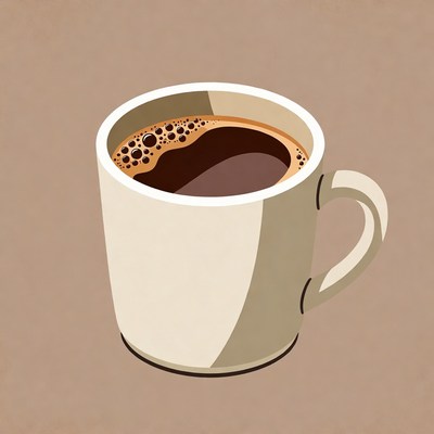 Cup of coffee on a table