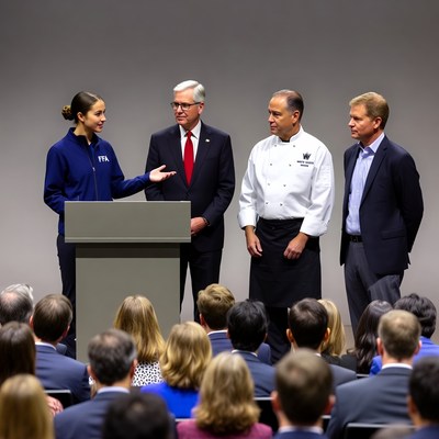 Young leader speaks at national event