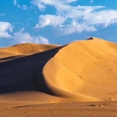 Dunes under a blue sky