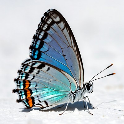 Butterfly resting on a surface