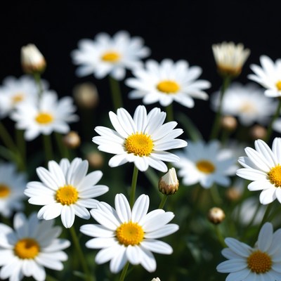 Daisies blooming in a garden