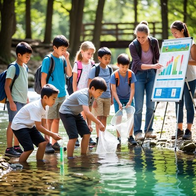 Kids learn about water quality science