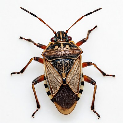 Insect on white background