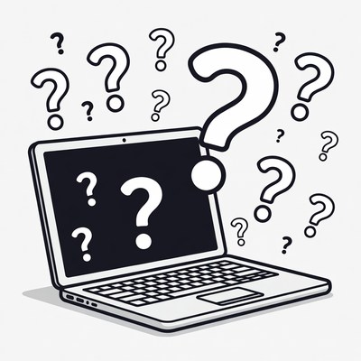 Questions surrounding a laptop display