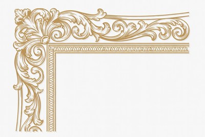 Decorative border design for art frame