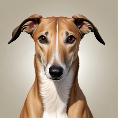 Portrait of a dog with unique features