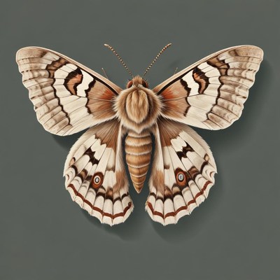 Butterfly on a plain background