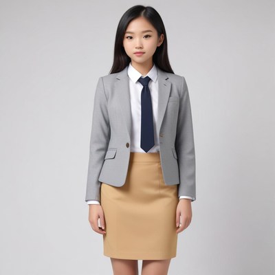 Young girl in business attire