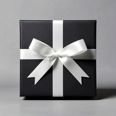 Gift box with ribbon and bow