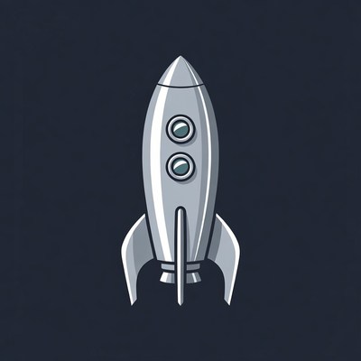 Rocket launching into space