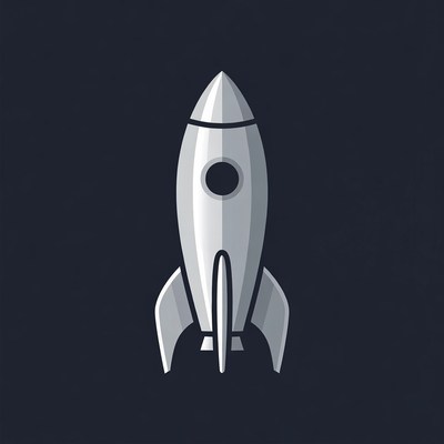 Rocket launching into space