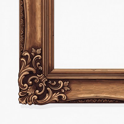 Artwork frame design with ornate details