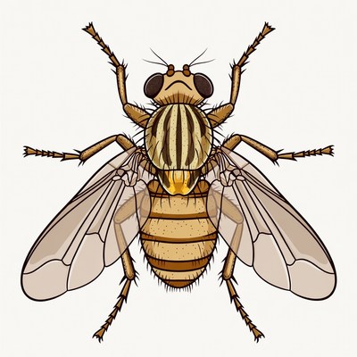 Close-up view of a fly