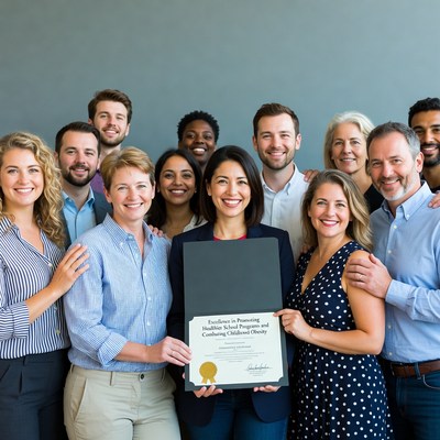 Team celebrates health award achievement