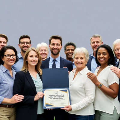 Group holds award for health initiative