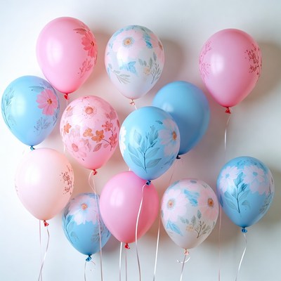 Colorful balloons for a celebration event