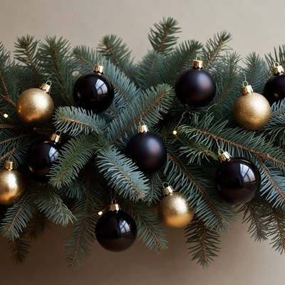 Decorative christmas tree arrangement
