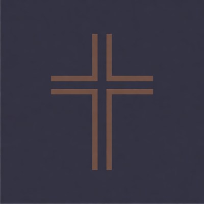 Cross design on dark background