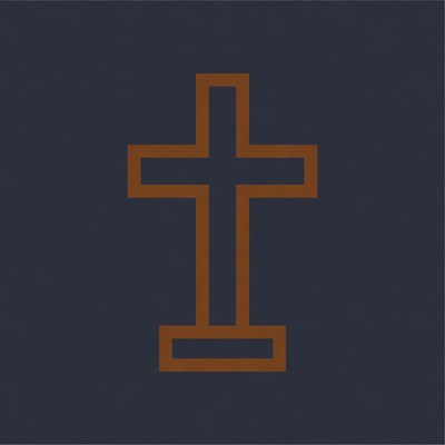 Cross design on dark background