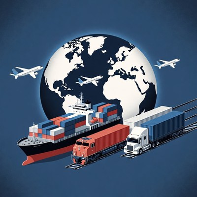 Global transport and shipping logistics
