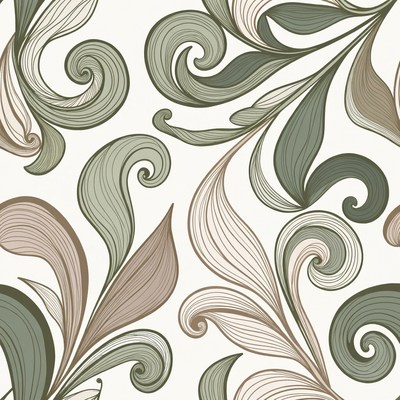 Decorative swirl pattern on light background