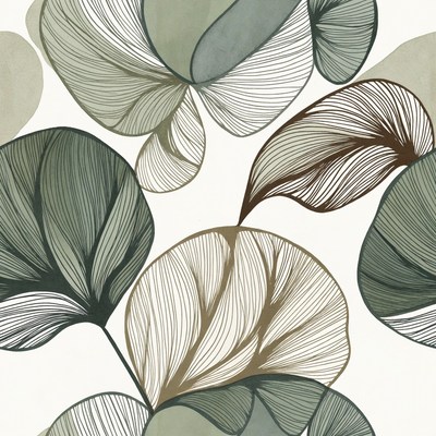 Leaf design in soft colors