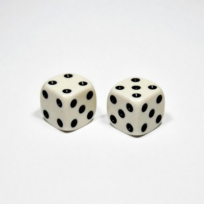 Dice on white surface