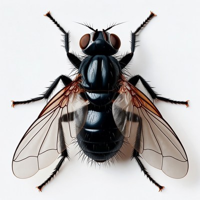 Close view of a fly