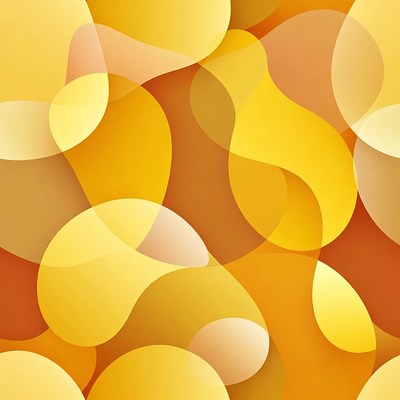 Colorful abstract shapes on orange