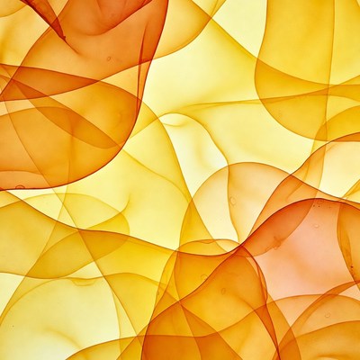 Warm hues blend in flowing shapes