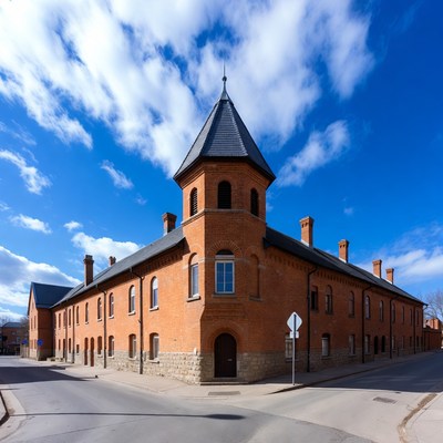 Historic building at street corner
