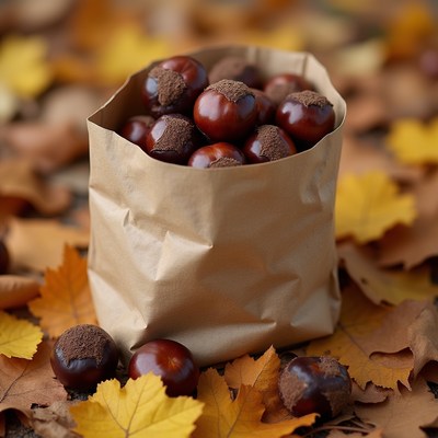 Chestnuts in a paper bag