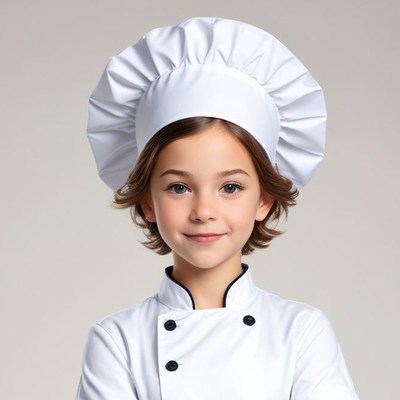 Young chef wearing white uniform