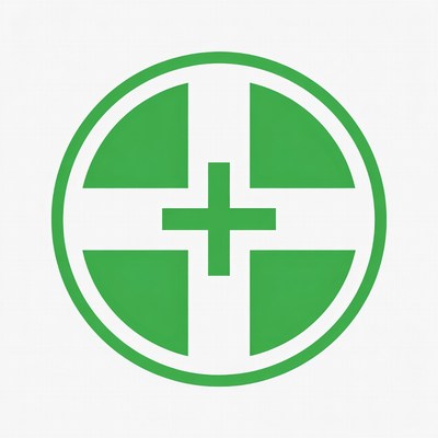 Green symbol for health care use