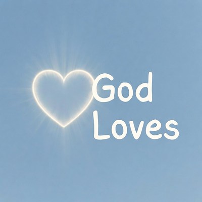 Sky message shows god loves everyone