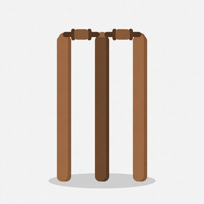 Simple wooden structure with support beams