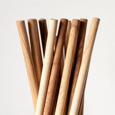Wooden sticks arranged in a bundle