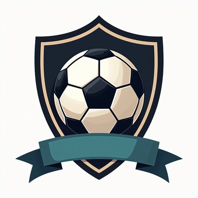 Soccer ball design for a team shield