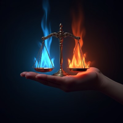 Balancing elements on one hand