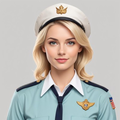 Young officer in uniform