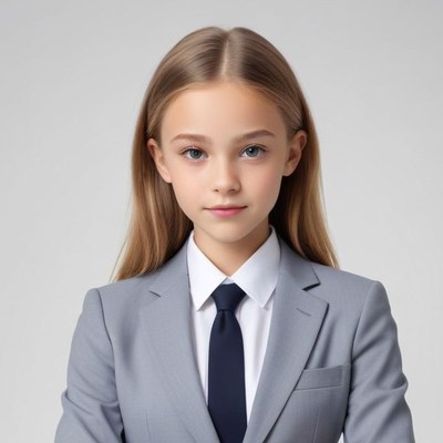 Young person in formal attire