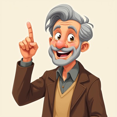 Elderly man giving a lecture