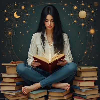 Reading among stars and books