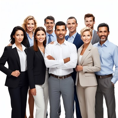 Group of professionals standing together