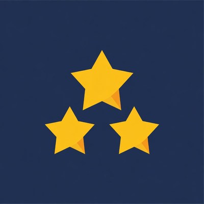 Stars arranged in a pattern on a dark background