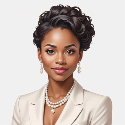 Woman in elegant outfit with jewelry