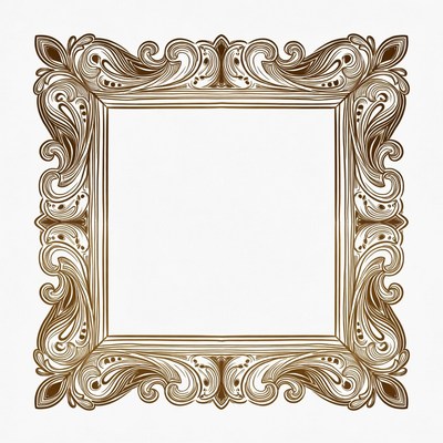 Decorative frame with ornate design