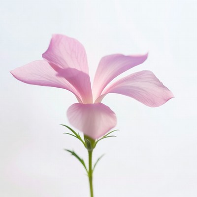 Pink flower on a simple background